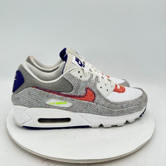 Nike Air Max 90 Men Size 10 CT1685-100 Infrared Black Cool Grey Training Shoes - Picture 4 of 12